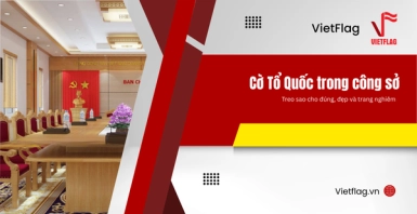 Cờ tổ quốc trong cơ quan
