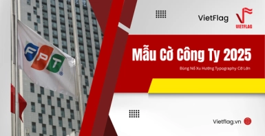 mẫu cờ công ty 2025"