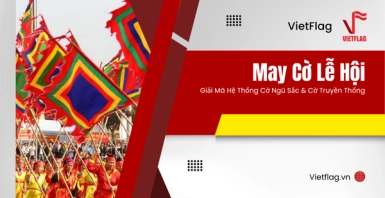 may cờ lễ hội
