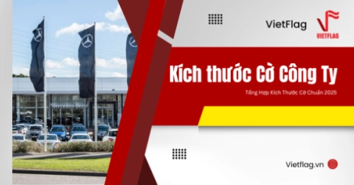 kích thước cờ công ty