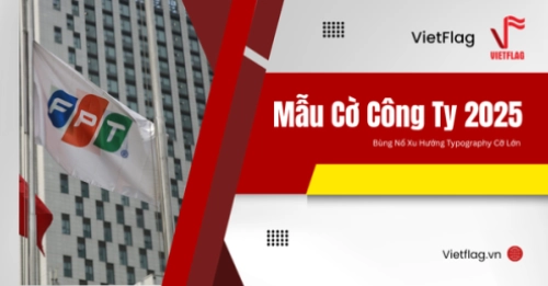 mẫu cờ công ty 2025"