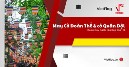 May cờ đoàn thể, may cờ quân đội
