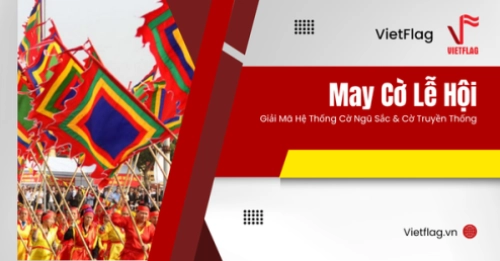 may cờ lễ hội