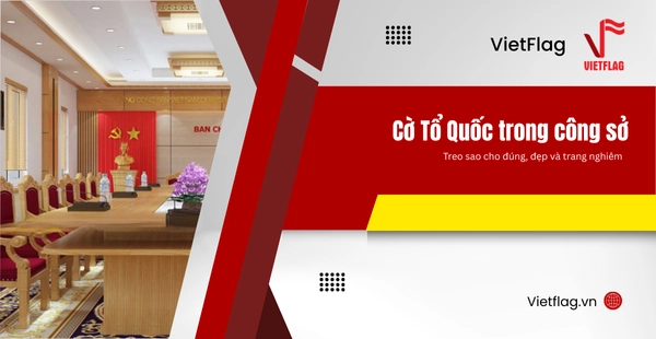 Cờ tổ quốc trong cơ quan