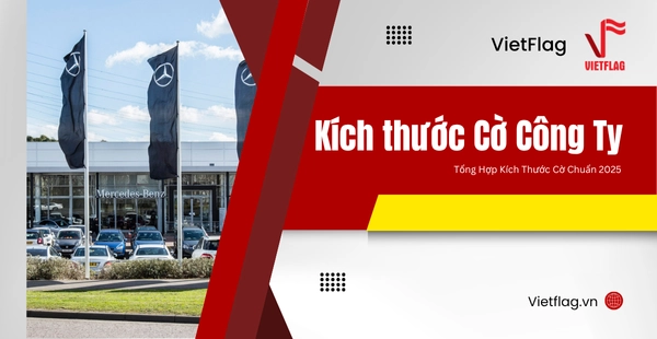 kích thước cờ công ty