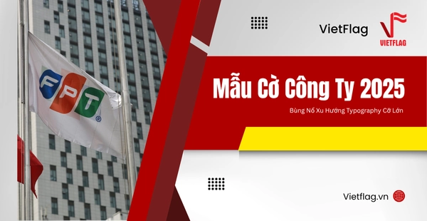mẫu cờ công ty 2025"